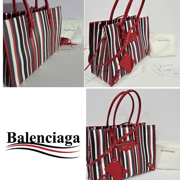 NEW ✅ BALENCIAGA Papier B4 LG Leather Tote Bag ✨PAPERS, DUST BAG, CONTROL CARD - Picture 8 of 17